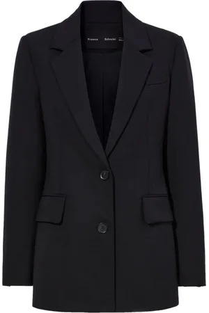 Proenza Schouler Jakke, Dame, Sort, 2XS, Uld, Tropical Wool Eva Jakke