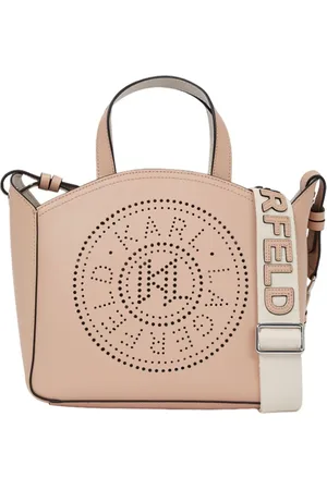 Karl Lagerfeld Taske, Dame, , ONE SIZE, Uld, K/Circle Perforeret Lille Tote Taske