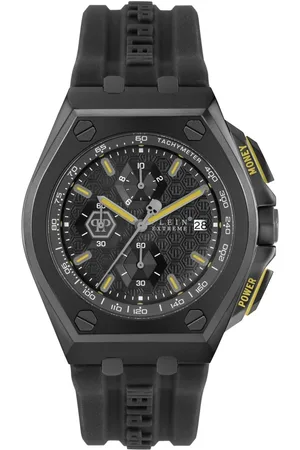 Philipp Plein Tilbehør, Herre, Sort, ONE SIZE, Uld, Extreme Chronograph Ur