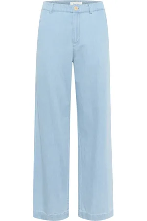 Part Two Jeans, Dame, Blå, W32, Denim, Wide Leg Denim Jeans