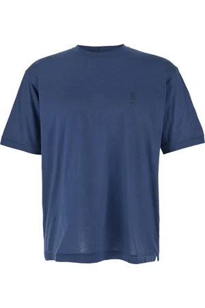 C.P. Company Top, Herre, Blå, M, Letvægts Logo Diamant T-shirts og Polos