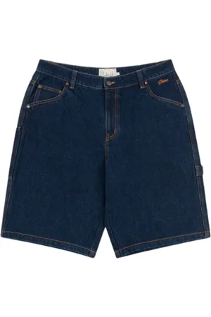DIME Shorts, Herre, Blå, W32, Denim, Denim Shorts i Indigo Farve
