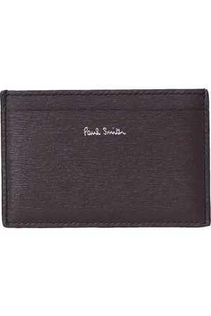 Paul Smith Tilbehør, Herre, Brun, ONE SIZE, Læder, Straw-Grain Læder Kortholder