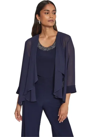 Joseph Ribkoff Top, Dame, Blå, 2XL, Langærmet top