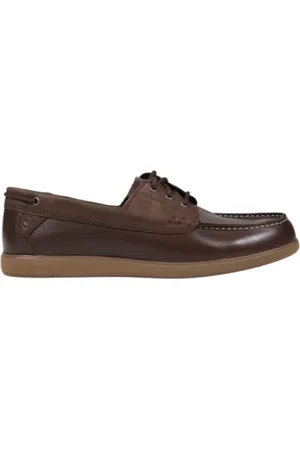 Clarks Sko, Herre, Brun, 40 EU, Læder, Brun læder mokkasin med gummisål