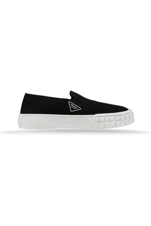Prada Sko, Dame, Sort, 36 1/2 EU, Læder, Slip-On Loafers