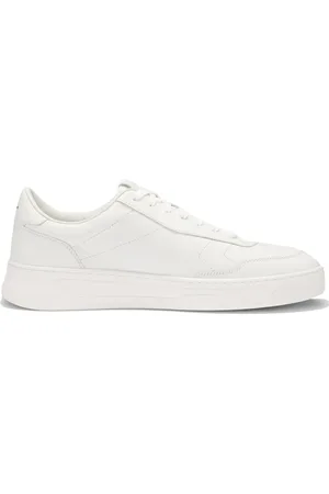 HUGO BOSS Sko, Herre, Hvid, 44 EU, Uld, Stilfuld Sneaker
