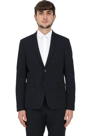 Patrizia Pepe Jakke, Herre, Blå, 2XL, Uld, Single-Breasted Blazer