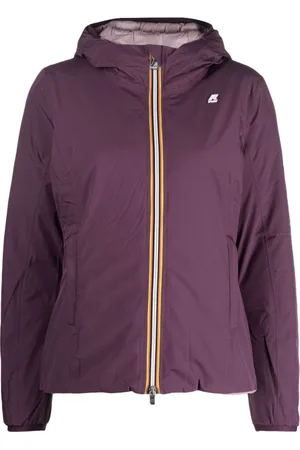 K-Way Jakke, Dame, Lilla, S, Uld, Hætteforet Puffer Jakke