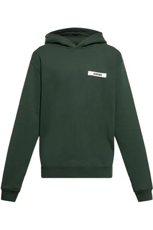 Jacquemus Sweathshirts & Hoodies, Herre, Grøn, M, Bomuld, Gros Grain Hættetrøje