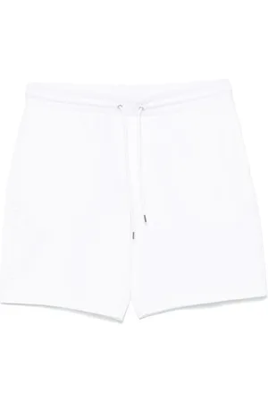 Michael Kors Shorts, Herre, Hvid, XL, Uld, Hvide Shorts med Snørelukning i Taljen