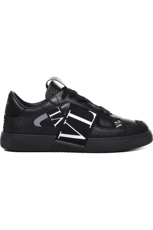 VALENTINO GARAVANI Sko, Herre, Sort, 42 EU, Sort Sneakers med Logo-detaljer