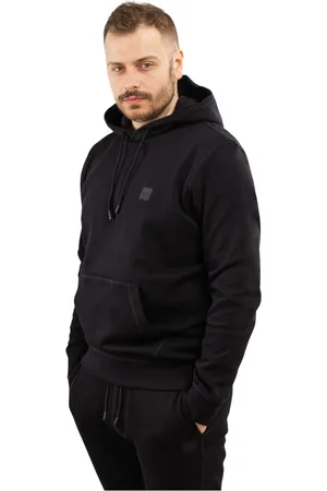 HUGO BOSS Sweathshirts & Hoodies, Herre, Sort, M, Bomuld, Hoodie
