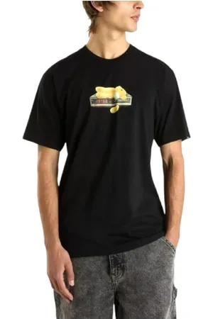 Vans Top, Herre, Sort, L, Bomuld, Times Up Grafisk T-shirt