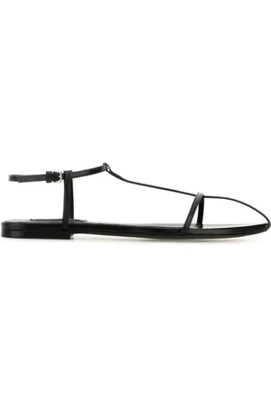 Jil Sander Sko, Dame, Sort, 39 EU, Læder, New Tripon Sandaler