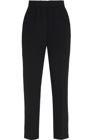 PESERICO SIGN Bukser, Dame, Blå, XL, Polyester, Cropped Bukser med Baglommer