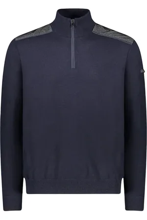Paul & Shark Strik, Herre, Blå, 4XL, Uld, Stilfuld rullekrave
