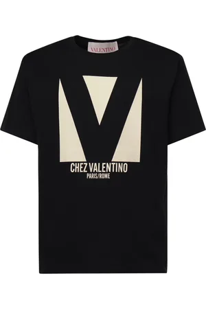 VALENTINO GARAVANI Top, Herre, Sort, 2XL, Bomuld, Chez Print T-shirt