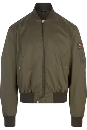 Kiton Jakke, Herre, Grøn, 2XL, Bomuld, Klassisk Bomberjakke