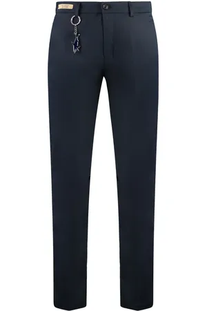 Paul & Shark Bukser, Herre, Blå, XL, Bomuld, Cotton Stretch Bukser med Lommer