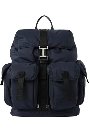 Iceberg Taske, Herre, Blå, ONE SIZE, Nylon, Blød nylonrygsæk med logo-spænde