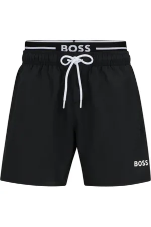HUGO BOSS Shorts, Herre, Sort, L, Uld, Thornfish Badeshorts