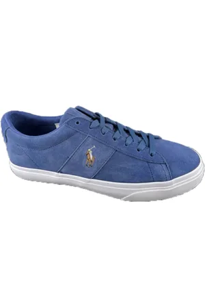 Ralph Lauren Sko, Herre, Blå, 45 EU, Uld, Casual Sneakers