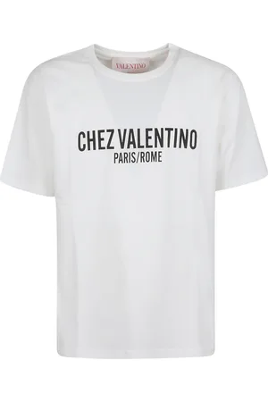 VALENTINO GARAVANI Top, Herre, Hvid, XS, Bomuld, Cotton Jersey T-shirt i elfenben