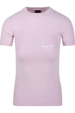 Balenciaga Top, Dame, Lyserød, L, Bomuld, Afslappet Bomuld T-Shirt til Mænd