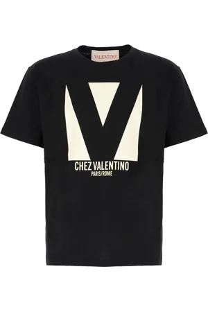 VALENTINO GARAVANI Top, Herre, Sort, S, Bomuld, Chez Valentino T-shirt