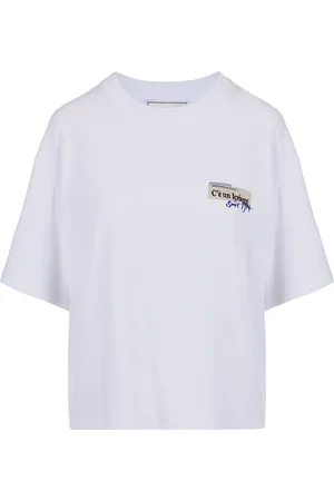 Iceberg Top, Dame, Hvid, XS, Cropped Fit Jersey T-shirt