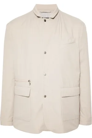 Kiton Jakke, Herre, , L, Polyester, Vatteret jakke med hakket revers