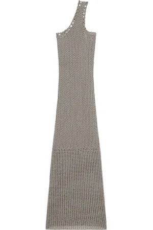 IRO Kjole, Dame, Grå, M, Polyester, Metallic Grå Hæklet Kjole