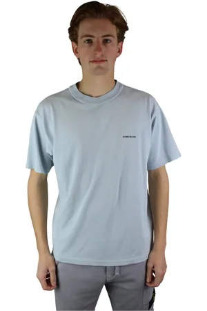 Stone Island Top, Herre, Blå, S, Bomuld, Bonded T-shirt