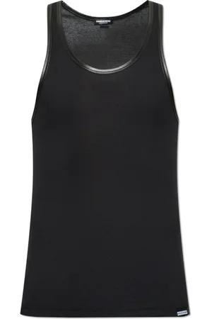 Dsquared2 Top, Herre, Sort, L, Bomuld, Ærmeløs T-shirt