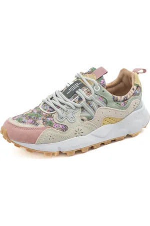 Flower Mountain Sko, Dame, Flerfarvet, 36 EU, Suede, Suedeprint Rosemilk Damesko