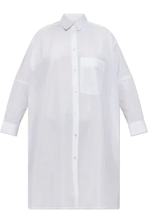 Jil Sander Bluser & Skjorter, Dame, Hvid, M, Bomuld, Loose-fit Skjorte
