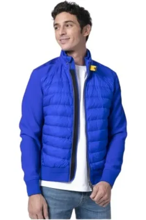 Parajumpers Jakke, Herre, Blå, 2XL, Elektrisk Blå Quiltet Biker Jakke - Booker Model