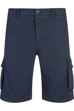 Kiton Shorts, Herre, Blå, W36, Bomuld, Casual Shorts