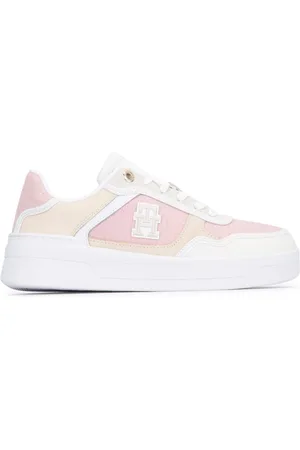 Tommy Hilfiger Sko, Dame, Flerfarvet, 38 EU, Bomuld, Woven Basket Sneaker