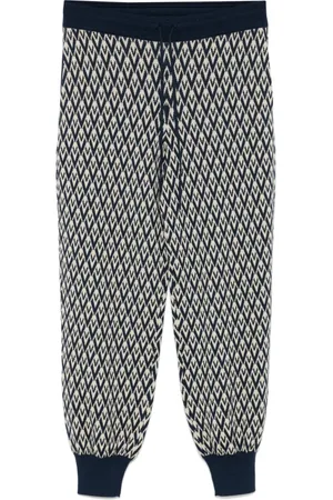 VALENTINO GARAVANI Bukser, Dame, Blå, M, Uld, Stilfulde Bukser