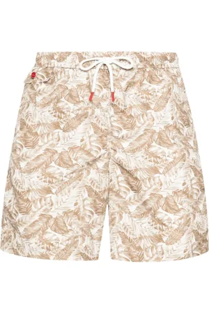 Kiton Badetøj, Herre, , M, Polyester, Blomstrede Badeshorts