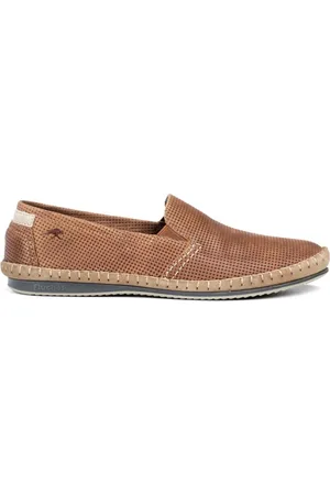 Fluchos Sko, Herre, Brun, 44 EU, Læder, Afslappet Kamel Læder Herre Loafers