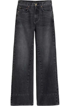 B SIDES Jeans, Dame, Sort, W27, Bomuld, Sort Culotte Marcel Jeans