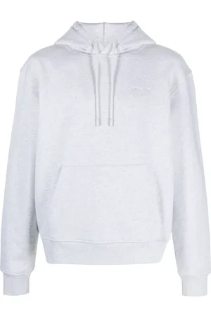 Jacquemus Sweathshirts & Hoodies, Herre, Grå, XL, Bomuld, Broderet hættetrøje