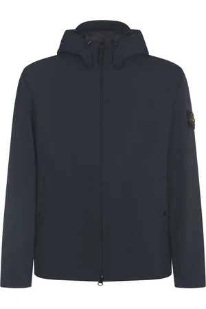 Stone Island Jakke, Herre, Blå, XL, Polyester, Soft Shell Jakke