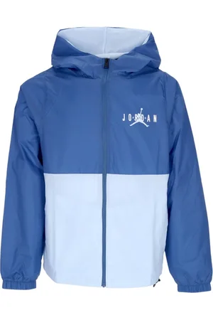 Jordan Jakke, Herre, Blå, L, Nylon, Windbreaker Jakke med Hætte