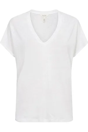 Part Two Top, Dame, Hvid, M, Bomuld, Hvid V-hals T-shirt