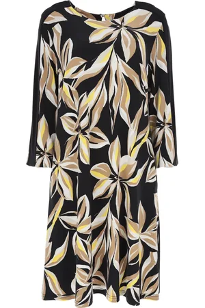 Joseph Ribkoff Kjole, Dame, Sort, 4XL, Uld, Trendy Kort Kjole