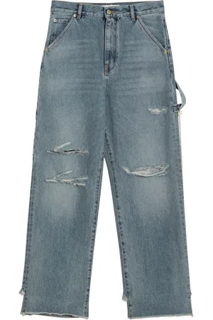 DARKPARK Jeans, Dame, Blå, W26, Tyl, Palazzo Style Jeans